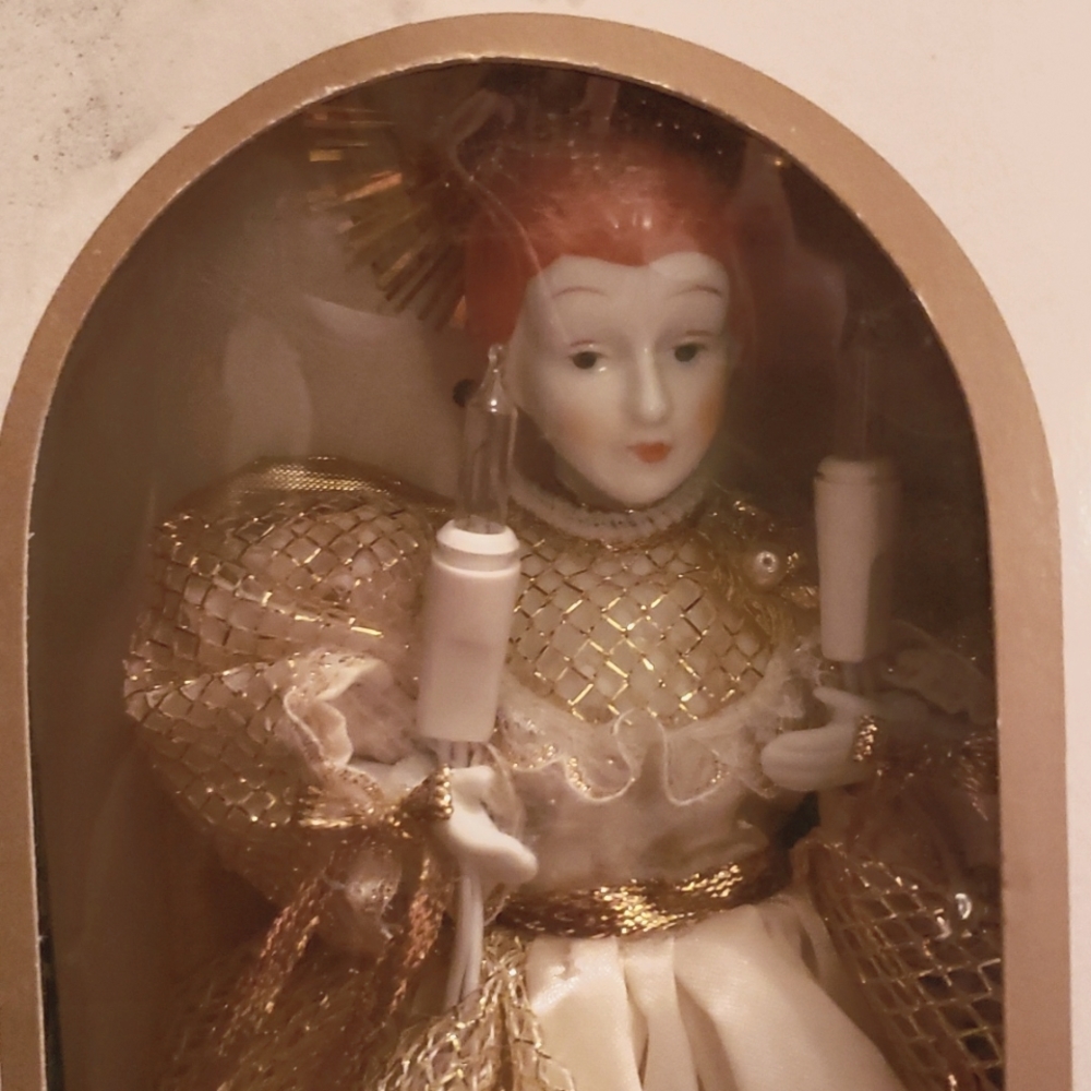 Silvestri Vintage Christmas Angel Tree Topper 10"